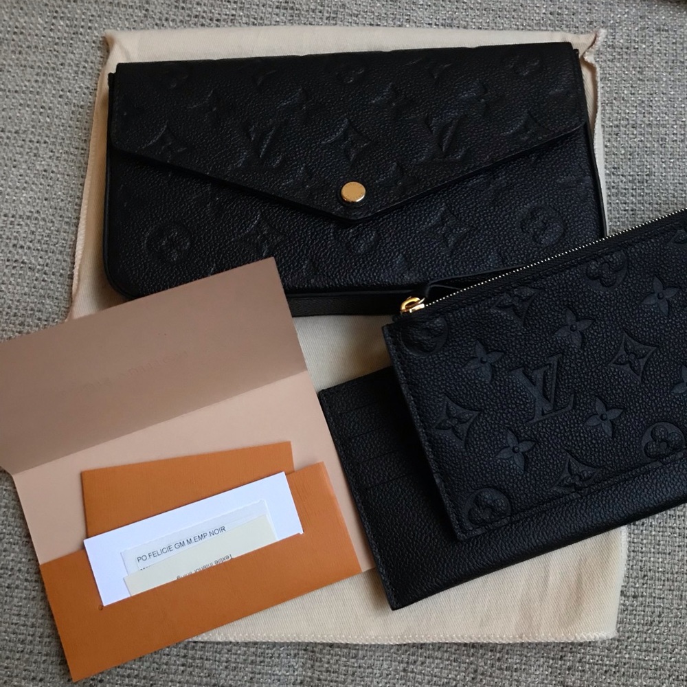 SOLD—Louis Vuitton Felicie Pochette Credit Card Slots Only